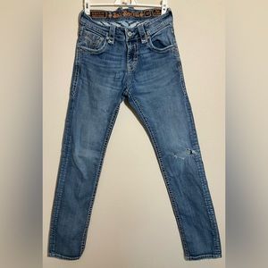 Men’s Rock Revival Alt Straight Distressed Jean Size 30 Kyle A500